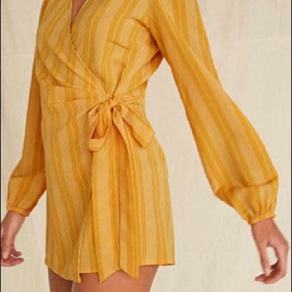 Striped Wrap Romper